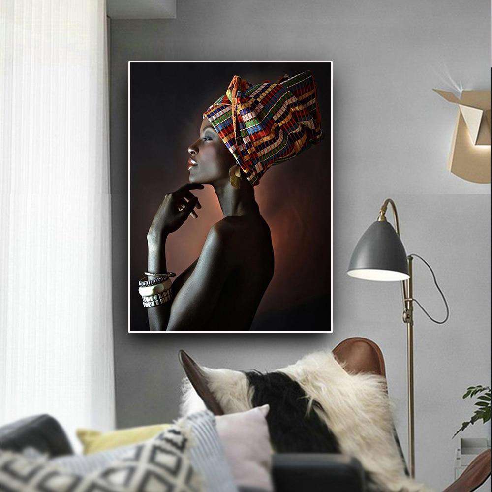 High Quality Black African Nude Woman Posters