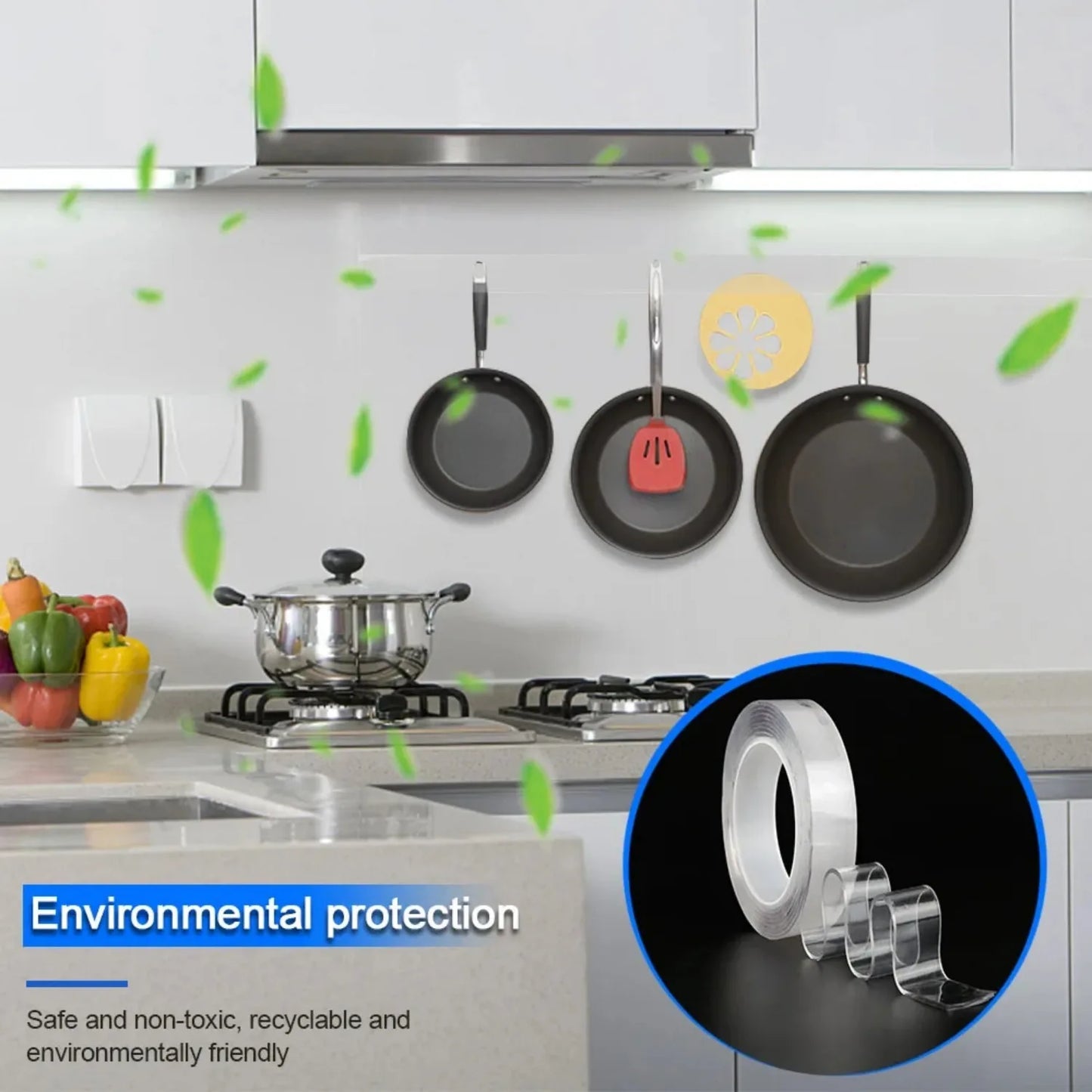 Cinta Adhesiva Doble Cara Transparente Nano – 1M / 3M / 5M