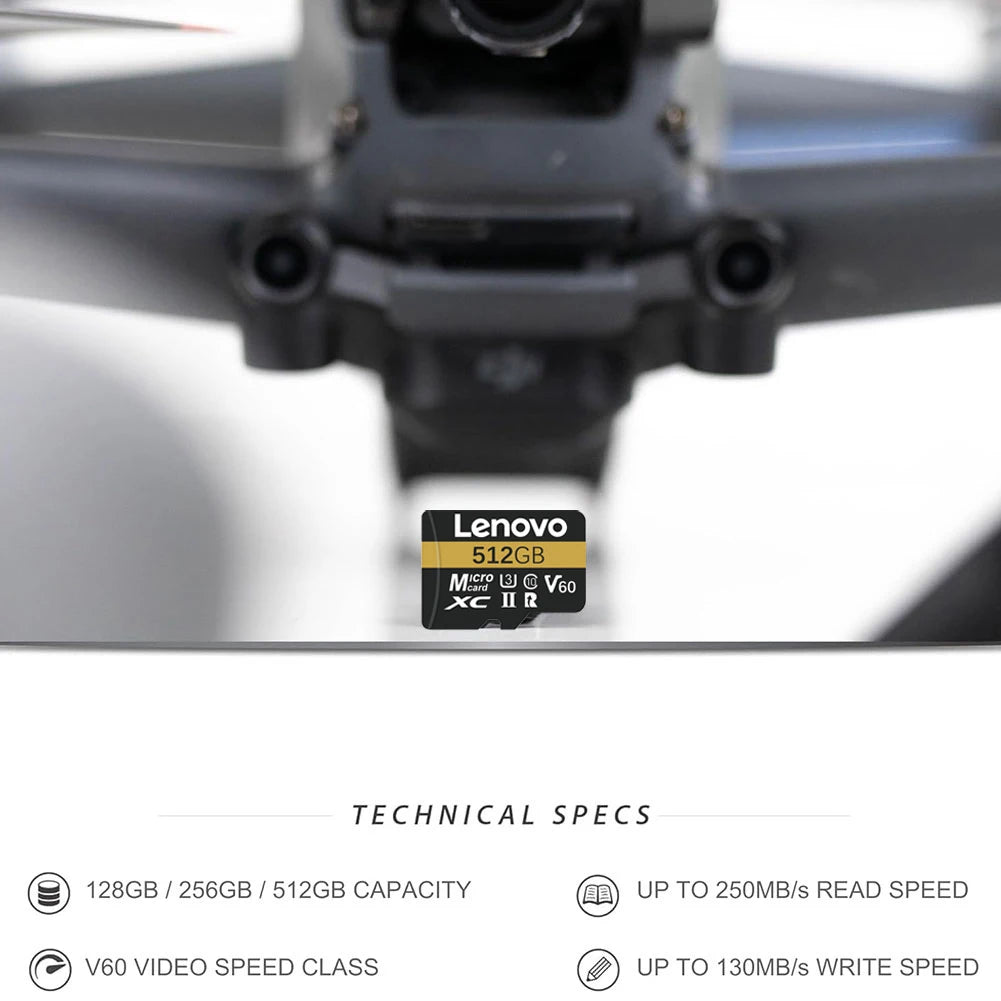 Tarjeta Memoria Lenovo V60 128GB-2TB - Alta Velocidad 130MB/s - 4K