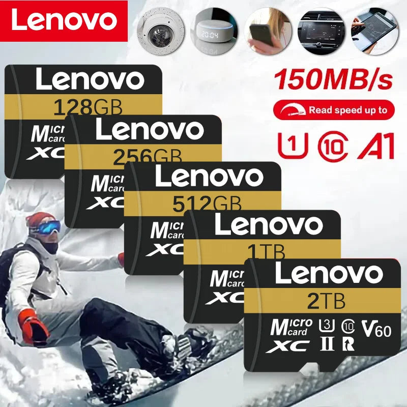 Tarjeta Memoria Lenovo V60 128GB-2TB - Alta Velocidad 130MB/s - 4K