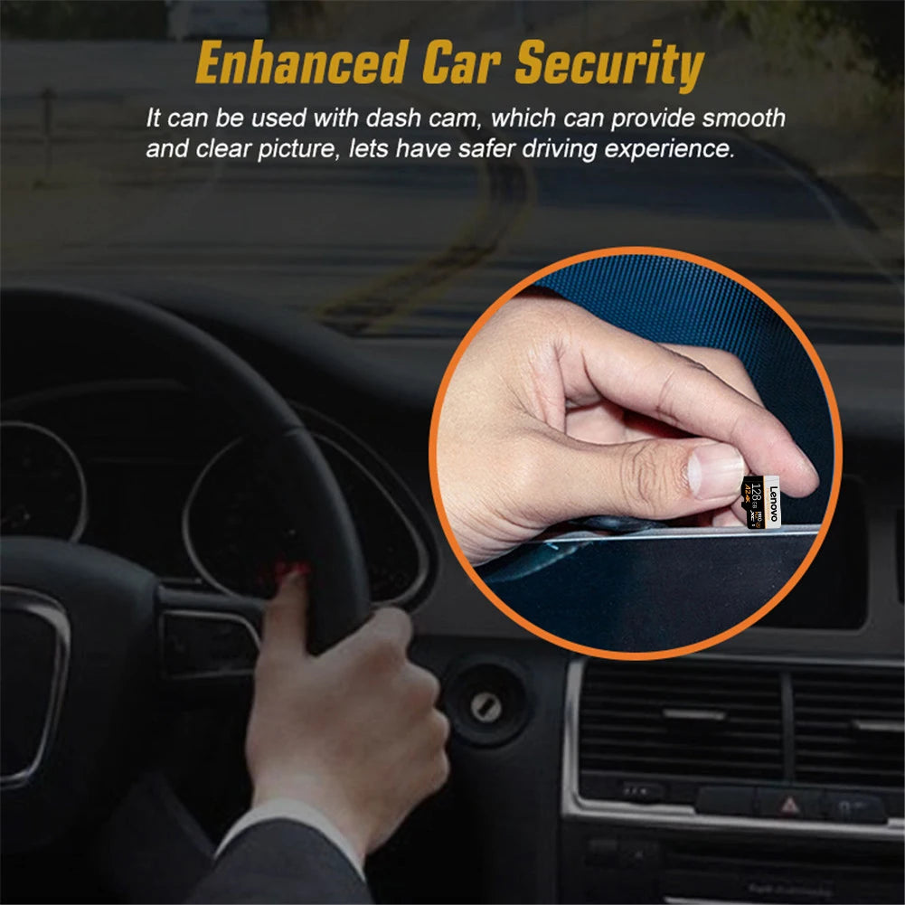 Lenovo Memory Card 128GB 2TB 1TB 512GB 256GB Micro TF SD Card V60 High Speed Cameracartão De Memória For Phone Camera