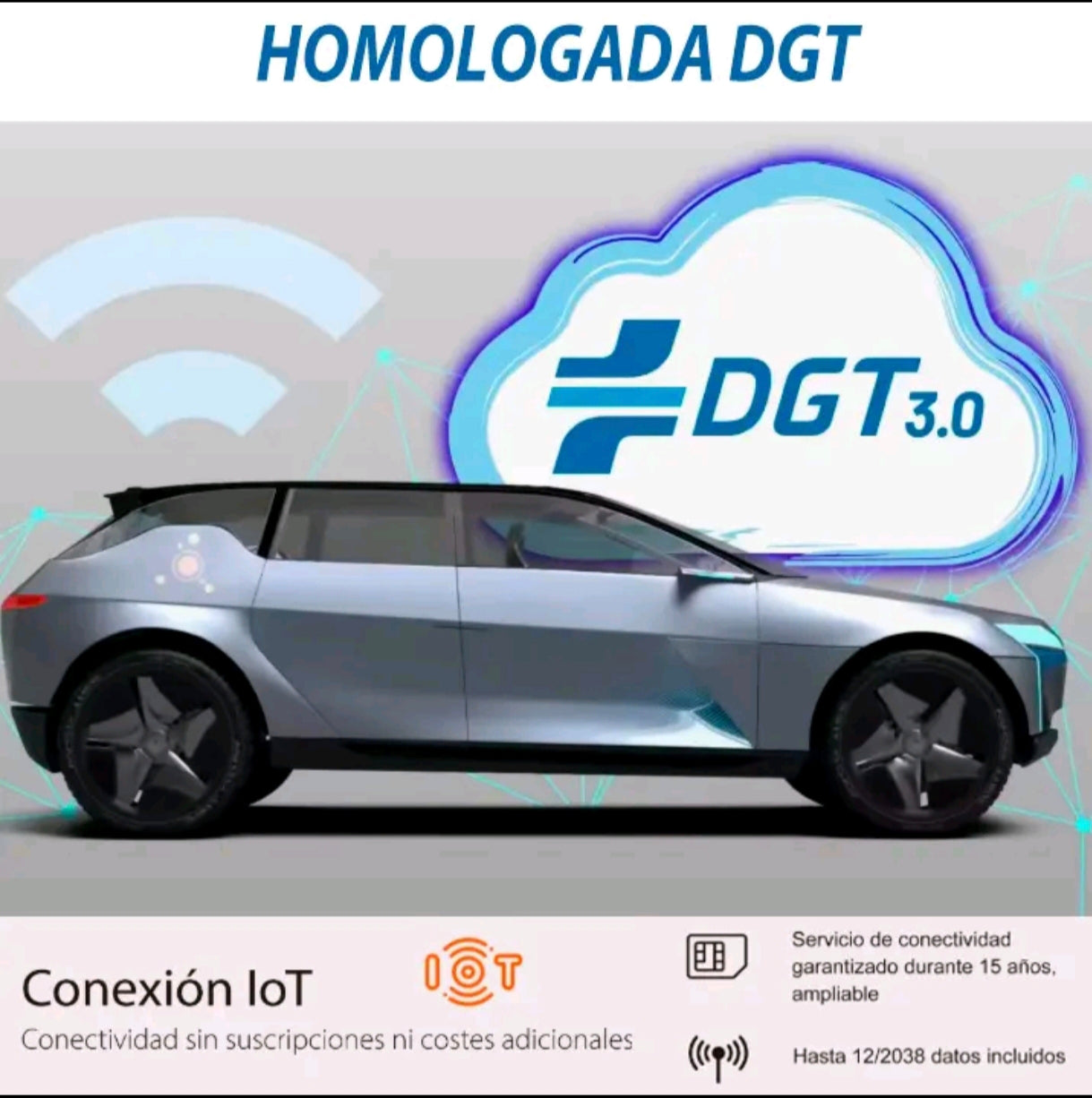 EXTRASTAR Luz V16 DGT 2026 Oficial | Baliza Emergencia con Geolocalización 3.0 y Datos Telefónica hasta 2038 | Homologada y Obligatoria