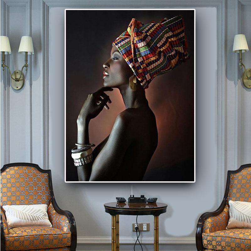 High Quality Black African Nude Woman Posters