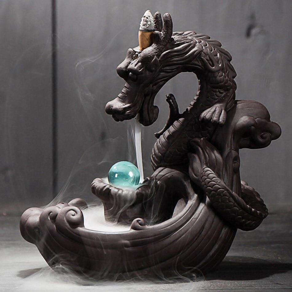 High Quality Ceramic Dragon incense burner