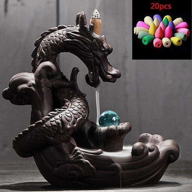 High Quality Ceramic Dragon incense burner